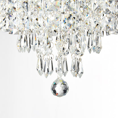 CO-Z 3-light Mini Crystal Chandelier with Raindrop Crystals