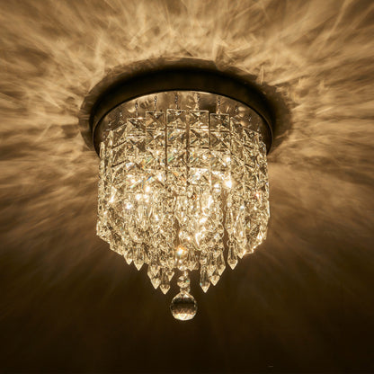 CO-Z 3-light Mini Crystal Chandelier with Raindrop Crystals