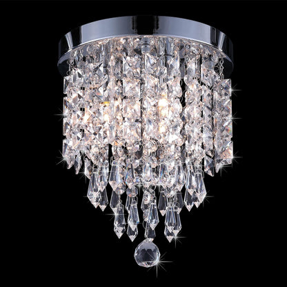 CO-Z 3-light Mini Crystal Chandelier with Raindrop Crystals