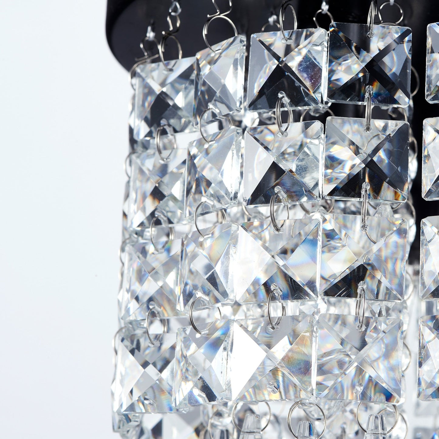CO-Z 3-light Mini Crystal Chandelier with Raindrop Crystals