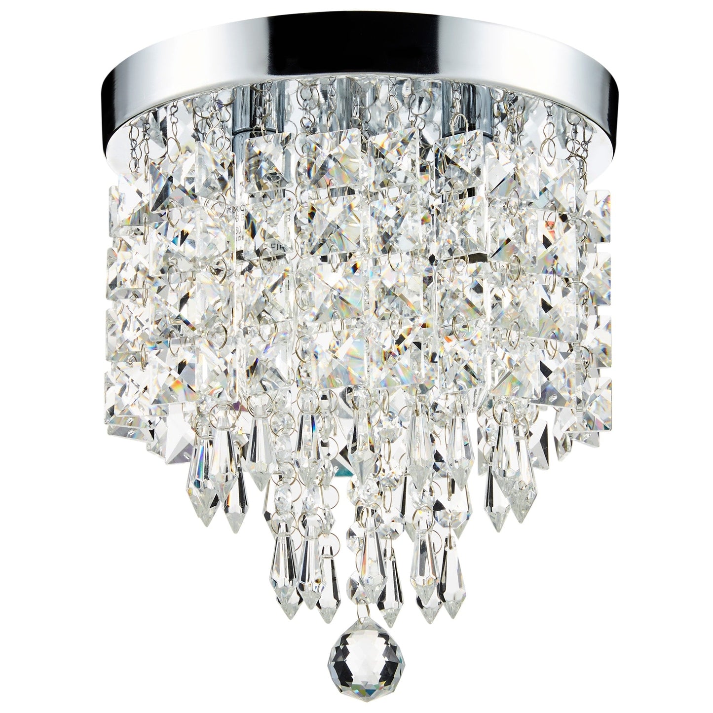 CO-Z 3-light Mini Crystal Chandelier with Raindrop Crystals