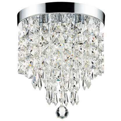 CO-Z 3-light Mini Crystal Chandelier with Raindrop Crystals