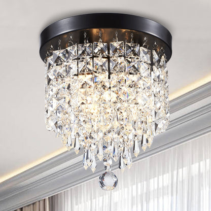 CO-Z 3-light Mini Crystal Chandelier with Raindrop Crystals