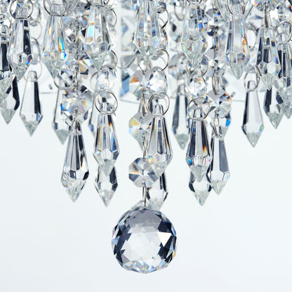 CO-Z 3-light Mini Crystal Chandelier with Raindrop Crystals