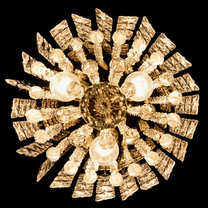 CO-Z 3-light Mini Crystal Chandelier with Raindrop Crystals