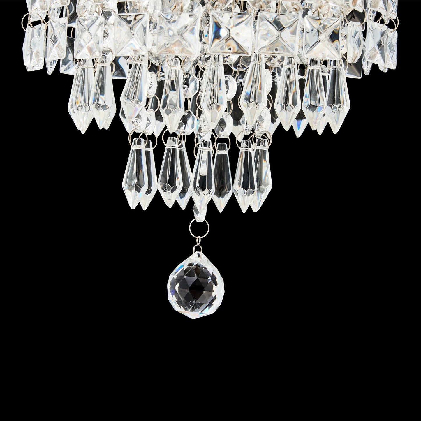 CO-Z 3-light Mini Crystal Chandelier with Raindrop Crystals