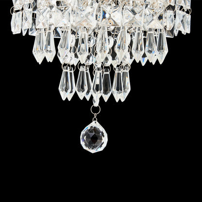 CO-Z 3-light Mini Crystal Chandelier with Raindrop Crystals