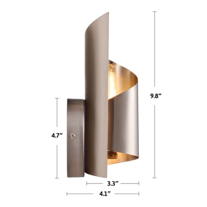 CO-Z Modern Novelty Scroll Wall Sconce Vanity Light Fixture