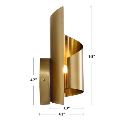 CO-Z Modern Novelty Scroll Wall Sconce Vanity Light Fixture