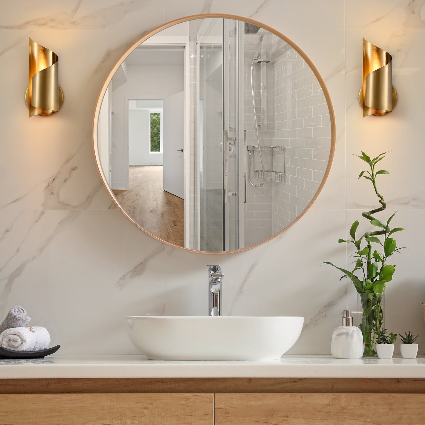 CO-Z Modern Novelty Scroll Wall Sconce Vanity Light Fixture