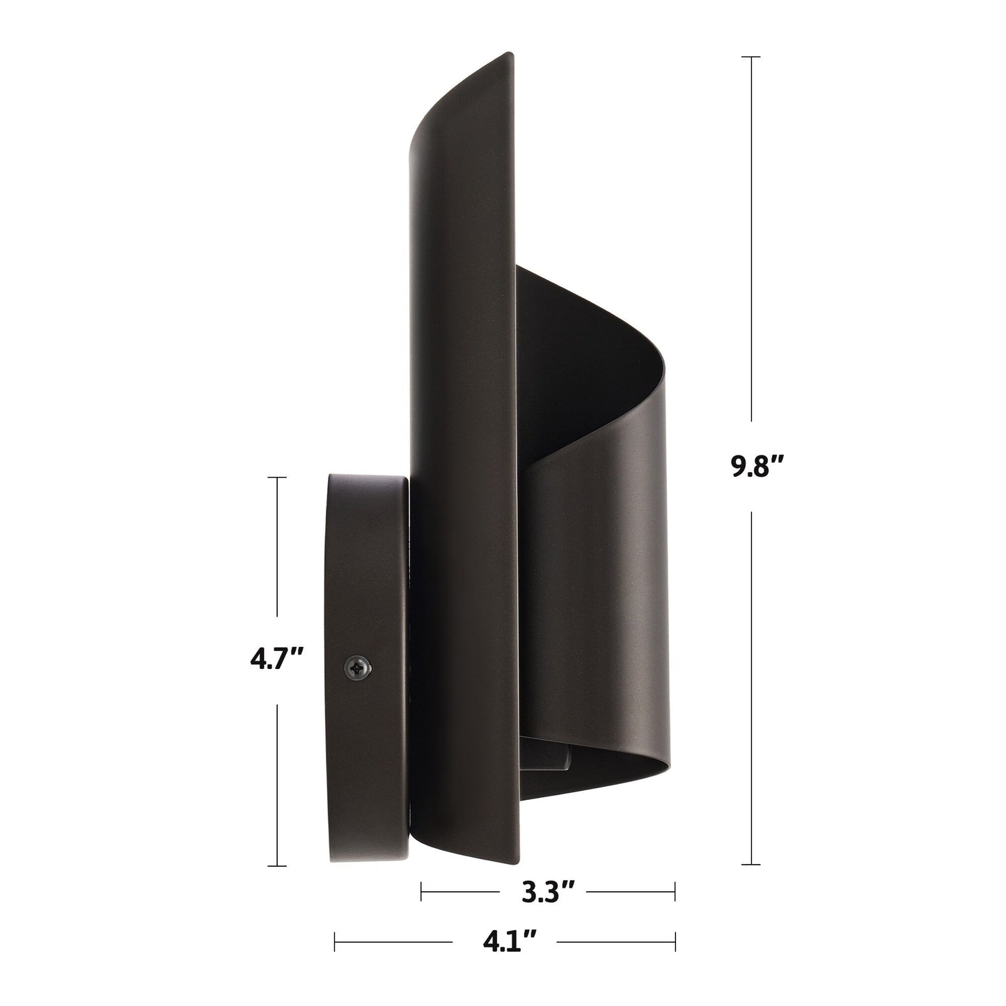 CO-Z Modern Novelty Scroll Wall Sconce Vanity Light Fixture
