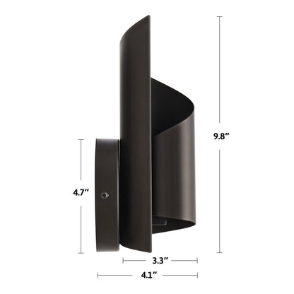 CO-Z Modern Novelty Scroll Wall Sconce Vanity Light Fixture