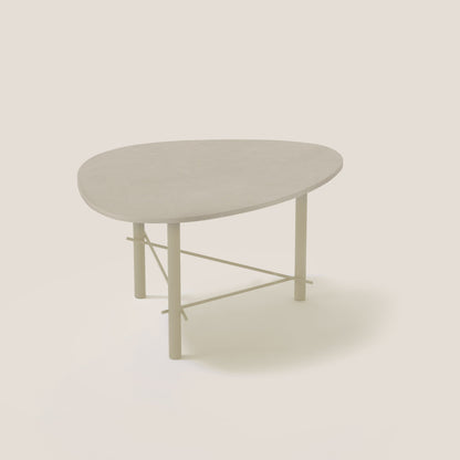 Cookie tavolino basso con piano in laminam terre di matera canapa