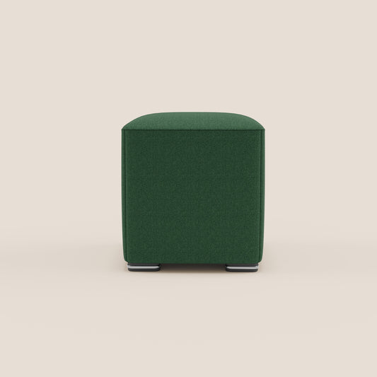 Pouf cubo in tessuto morbido impermeabile T08 VERDE