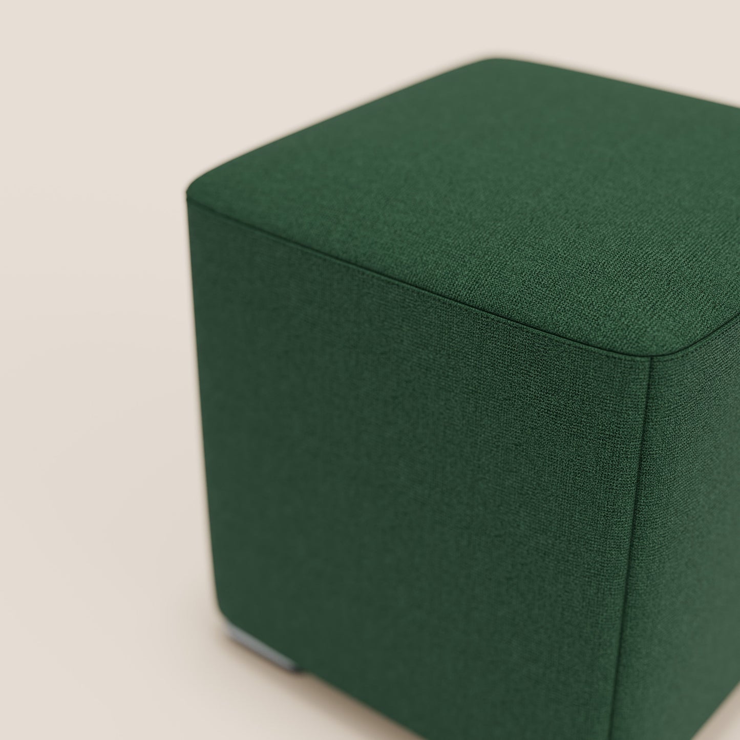 Pouf cubo in tessuto morbido impermeabile T08 VERDE