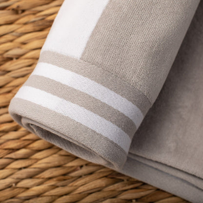 Cabana Stripe Oversized Cotton Beach 2 Piece Towel Set by Superior