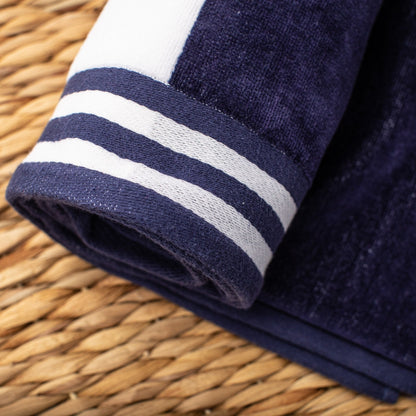 Cabana Stripe Oversized Cotton Beach 2 Piece Towel Set by Superior