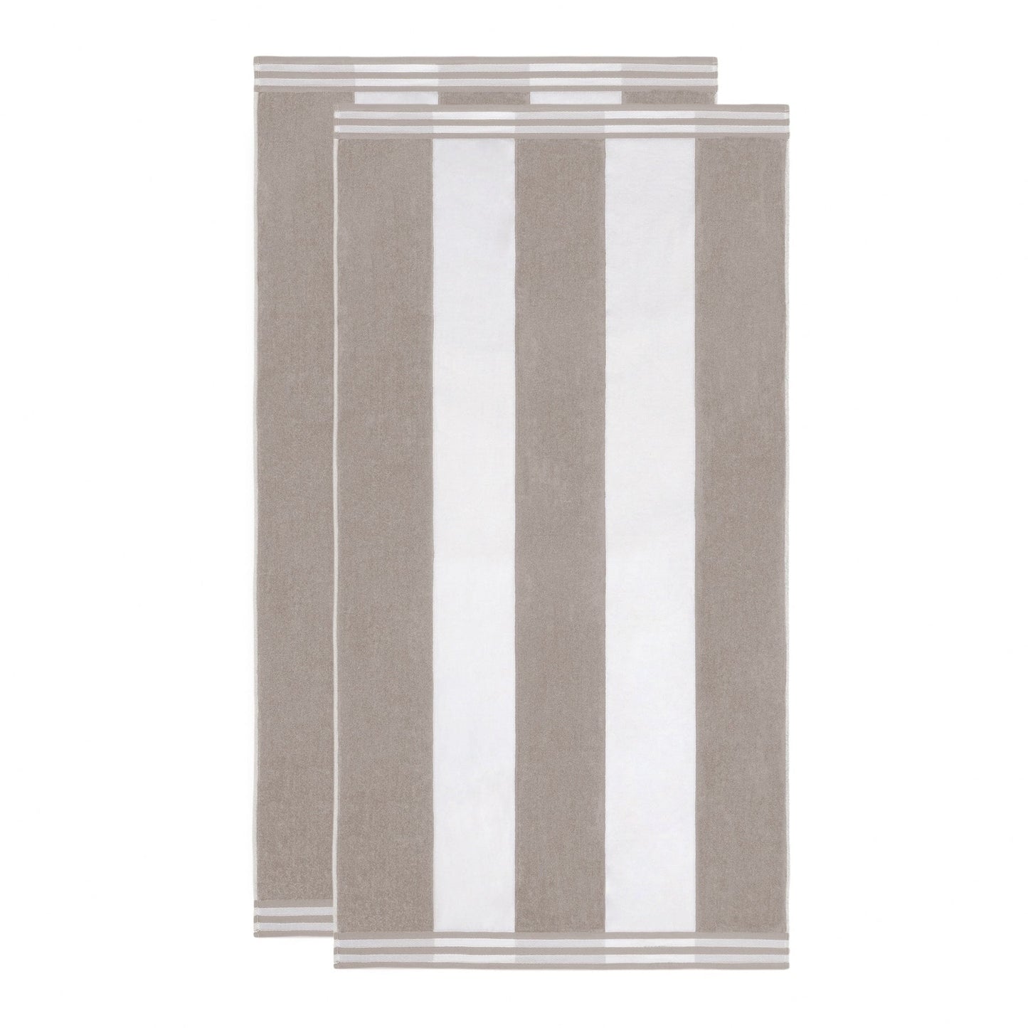 Cabana Stripe Oversized Cotton Beach 2 Piece Towel Set by Superior