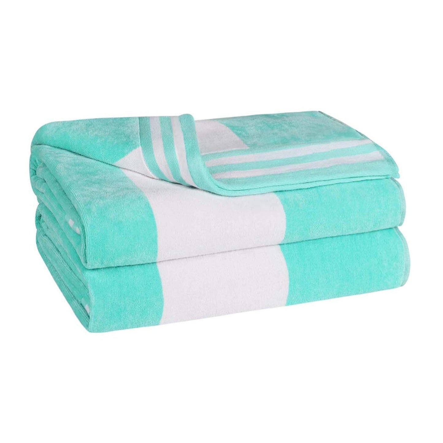 Cabana Stripe Oversized Cotton Beach 2 Piece Towel Set by Superior