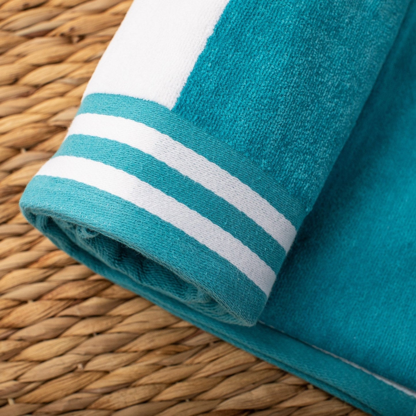 Cabana Stripe Oversized Cotton Beach 4 Piece Towel Set by Superior