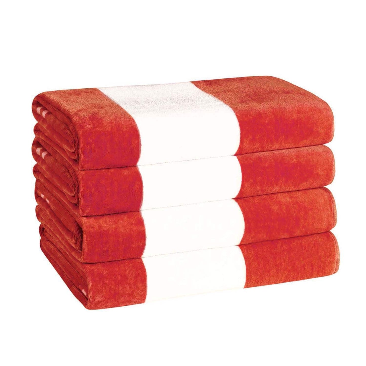 Cabana Stripe Oversized Cotton Beach 4 Piece Towel Set by Superior