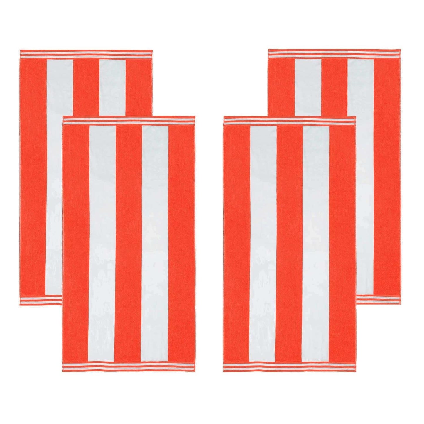 Cabana Stripe Oversized Cotton Beach 4 Piece Towel Set by Superior