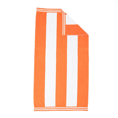 Cabana Stripe Oversized Cotton Beach Towel by Superior