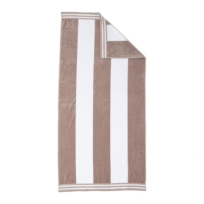 Cabana Stripe Oversized Cotton Beach Towel by Superior