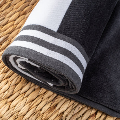 Cabana Stripe Oversized Cotton Beach Towel by Superior