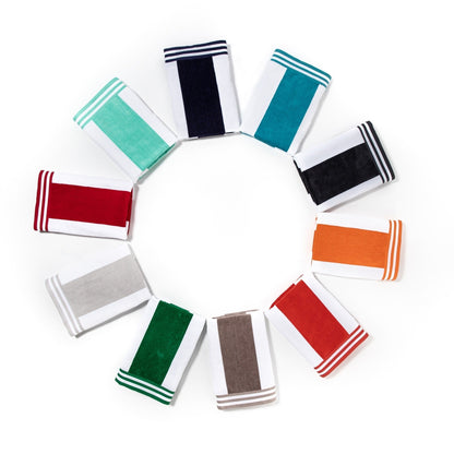 Cabana Stripe Oversized Cotton Beach Towel by Superior