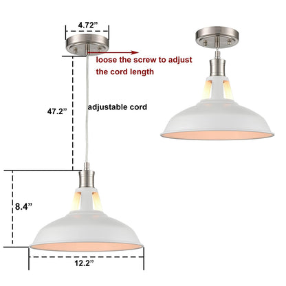 Carbon Loft Kamari Industrial Mini Metal Pendant Light