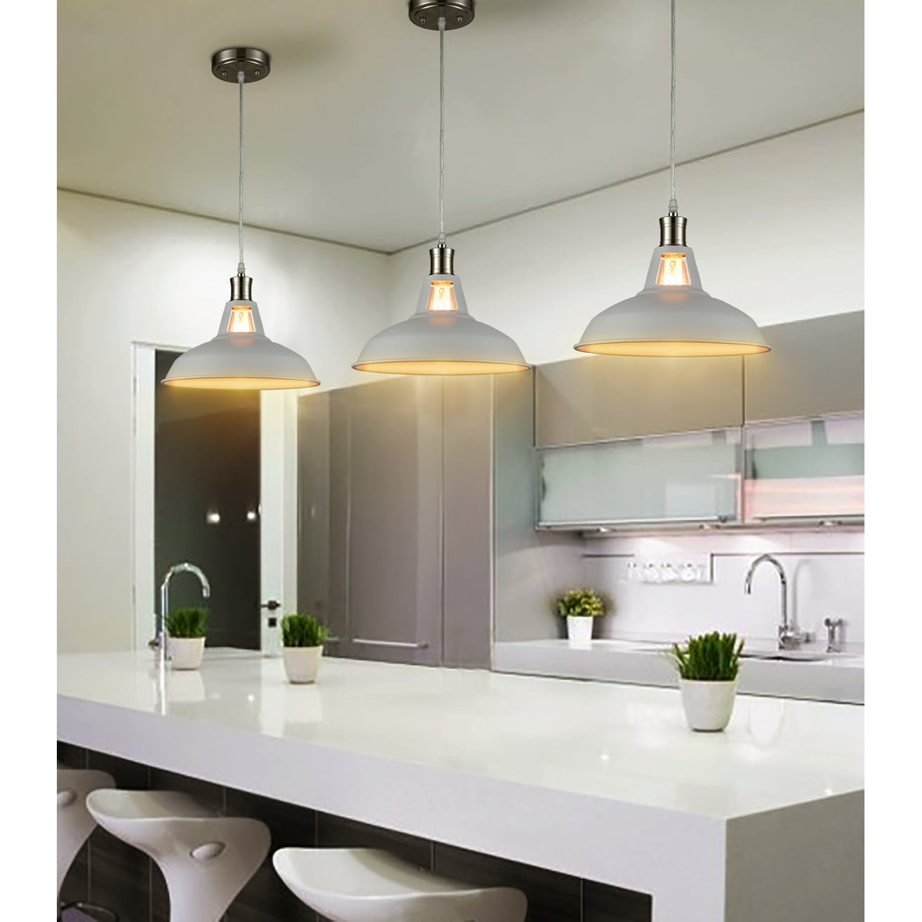 Carbon Loft Kamari Industrial Mini Metal Pendant Light