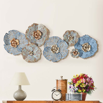 Carbon Loft Multi-color Metal Distressed Flower Wall Art