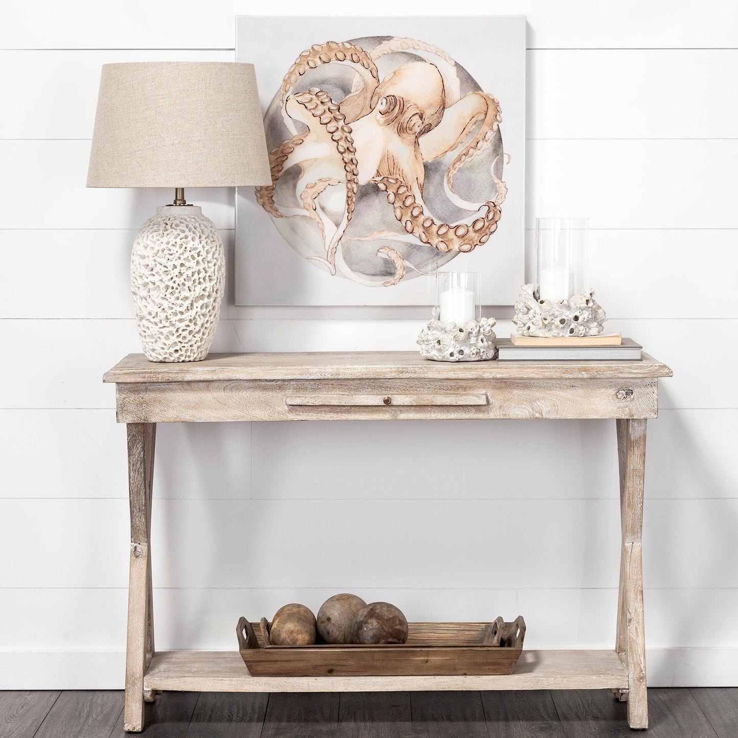 Carrick Natural Wood Decorative Spheres (Set of 3) - 5.0L x 5.0W x 5.0H