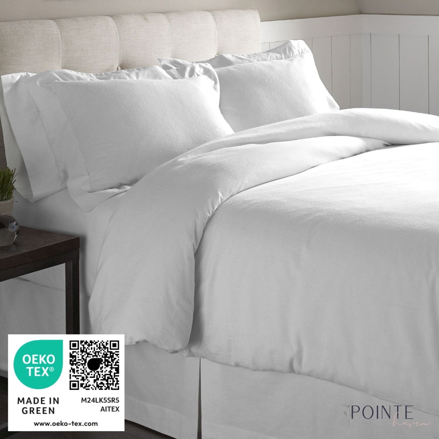 Celeste Home 190 GSM Cotton Heavy Weight Flannel Velvet Feel Bed Sheet Set