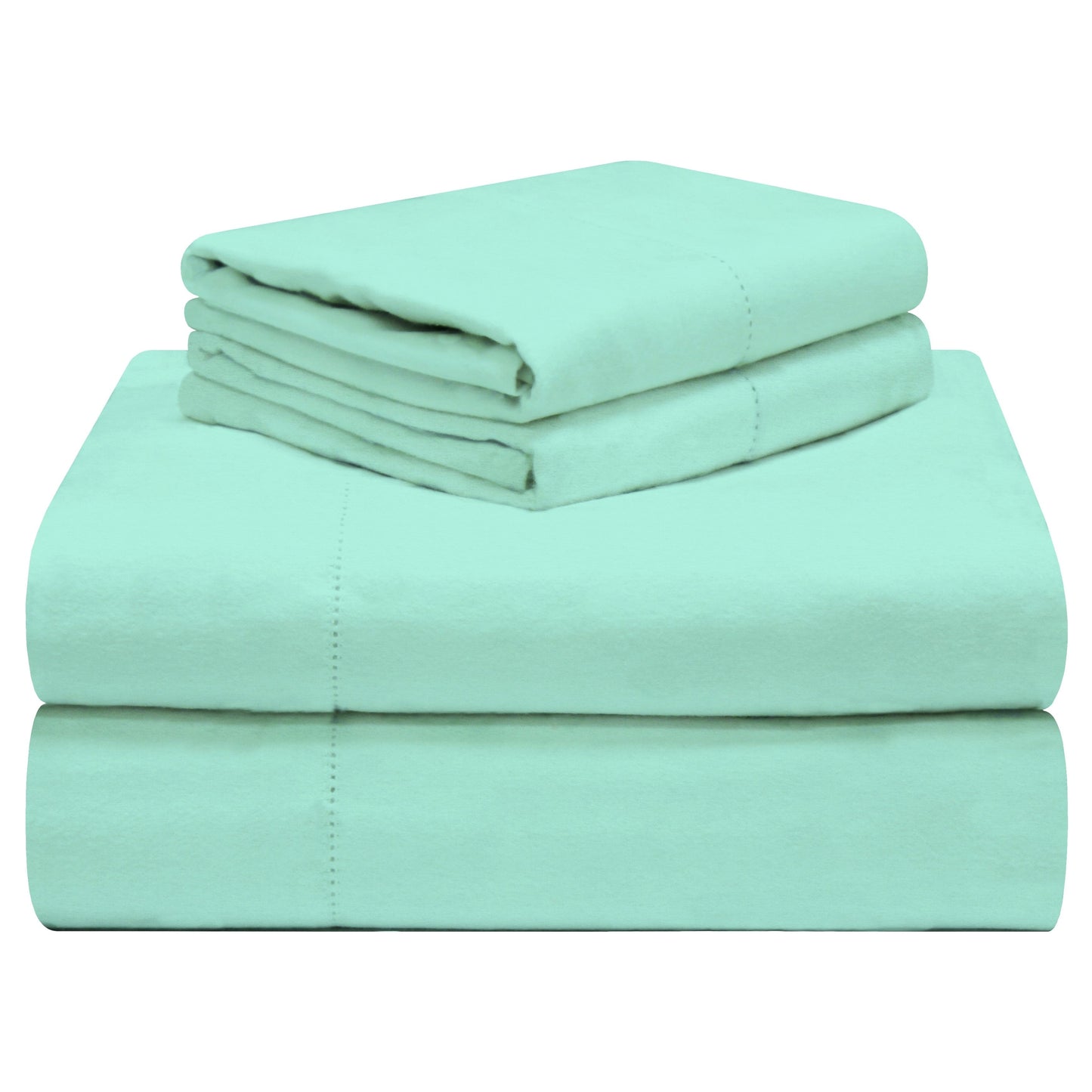 Celeste Home 190 GSM Cotton Heavy Weight Flannel Velvet Feel Bed Sheet Set
