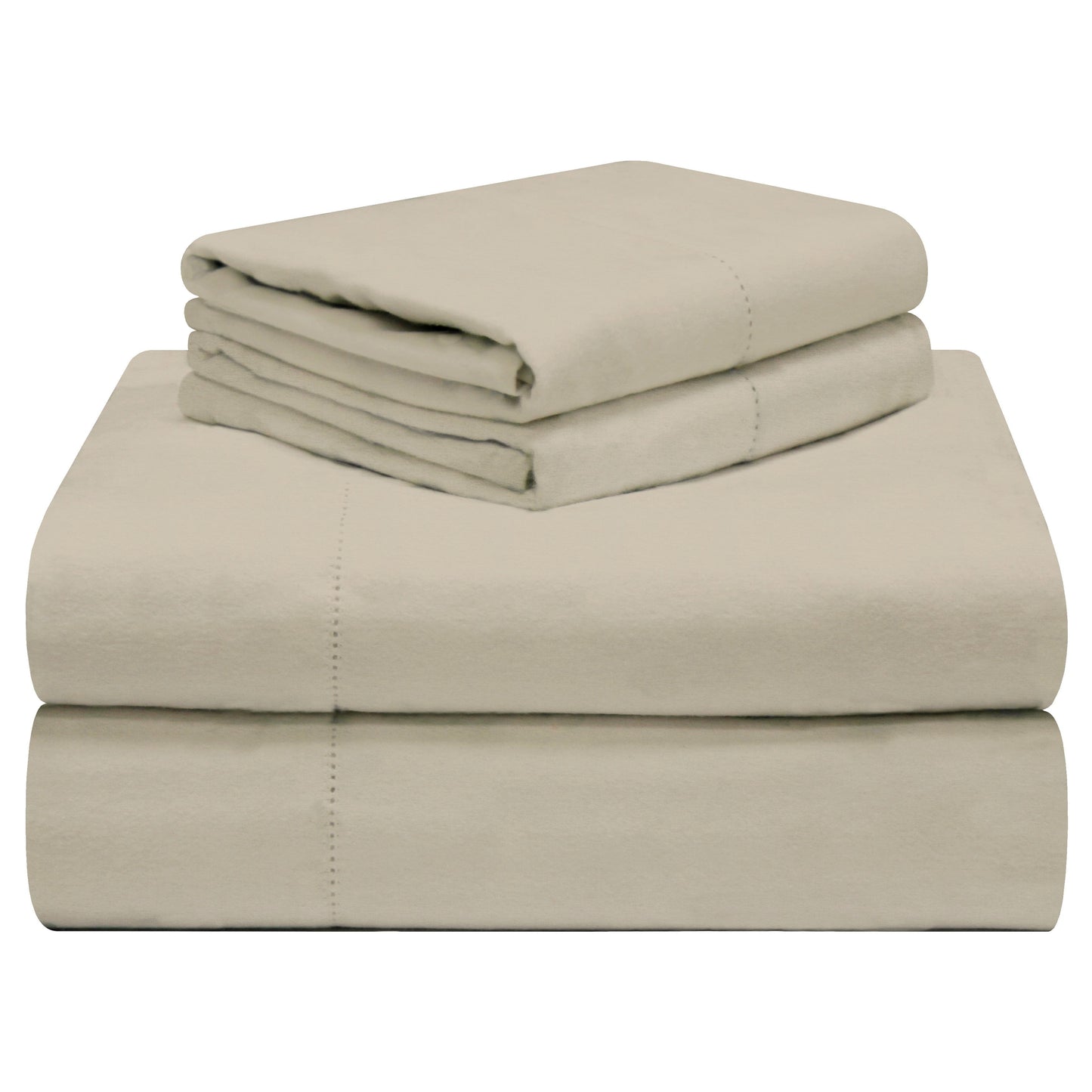 Celeste Home 190 GSM Cotton Heavy Weight Flannel Velvet Feel Bed Sheet Set