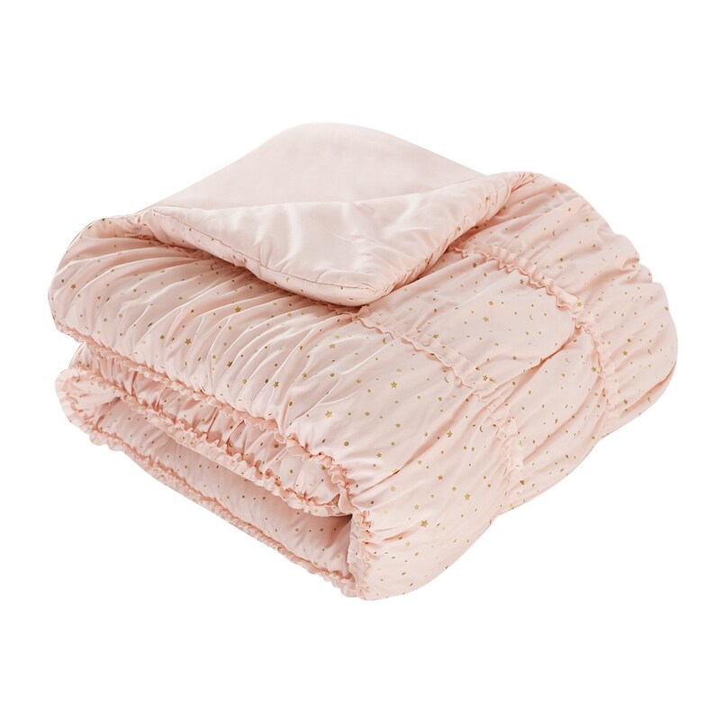 Celestial Princess Pink Ultra Soft Microfiber Comforter Set with Moon Pillow