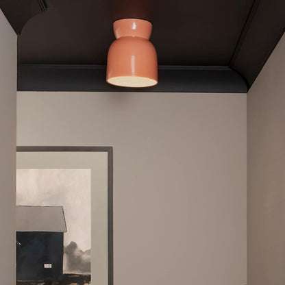 Ceramic Hourglass Flush-Mount