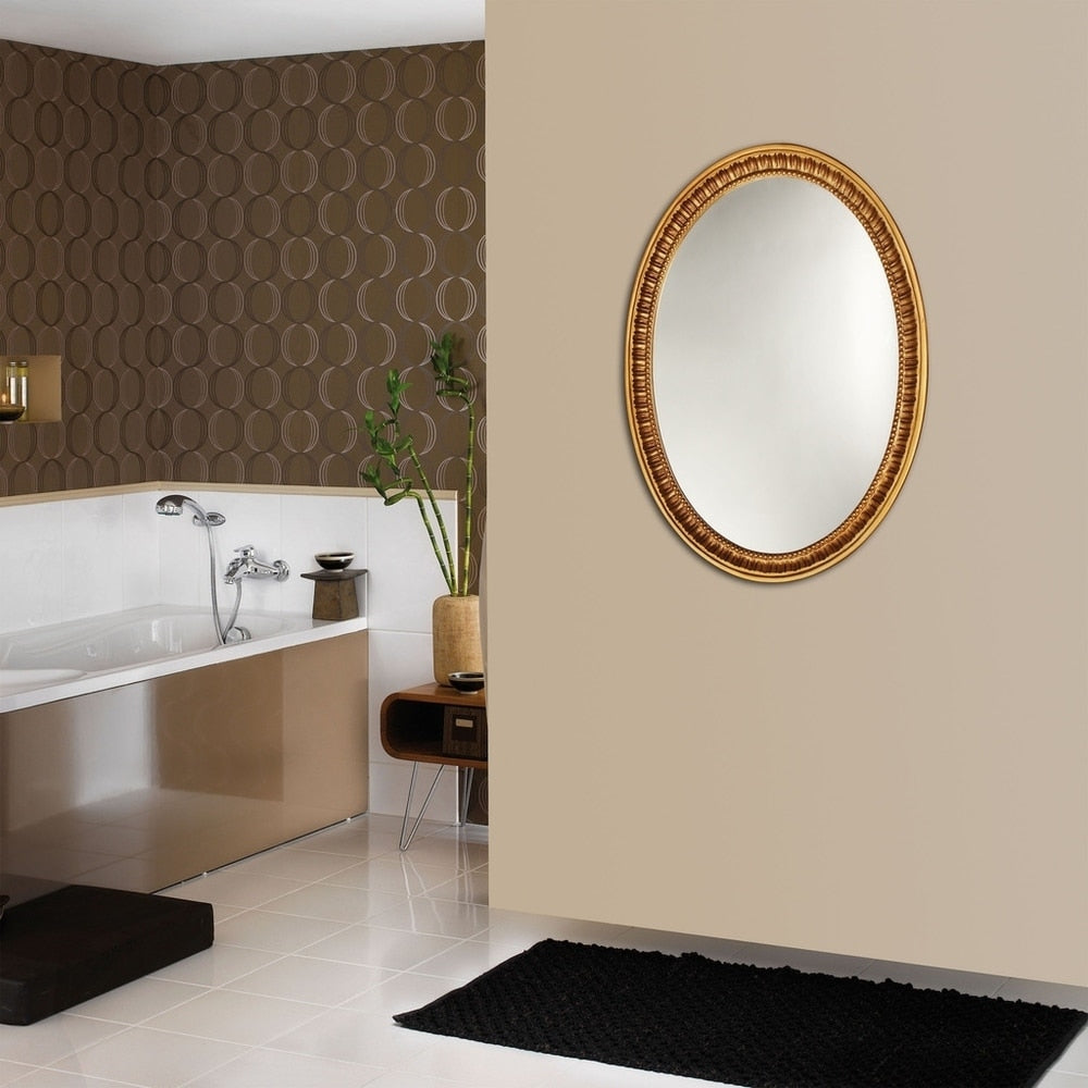 Chloe Antique Gold Oval Mirror - Antique Gold