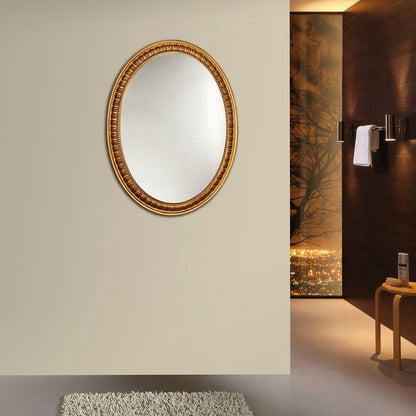 Chloe Antique Gold Oval Mirror - Antique Gold