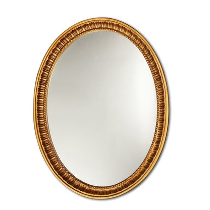 Chloe Antique Gold Oval Mirror - Antique Gold