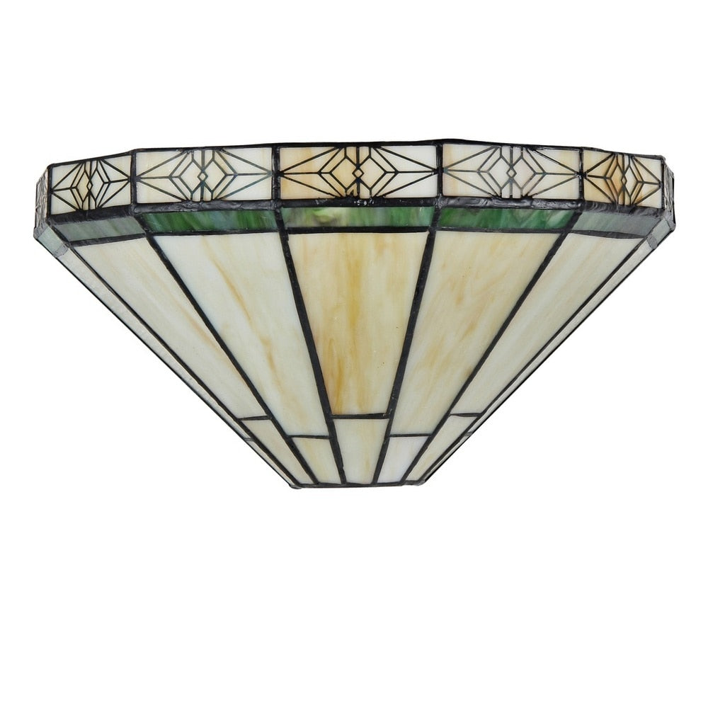 Tiffany Style Mission Design 1-light Bronze Wall Sconce