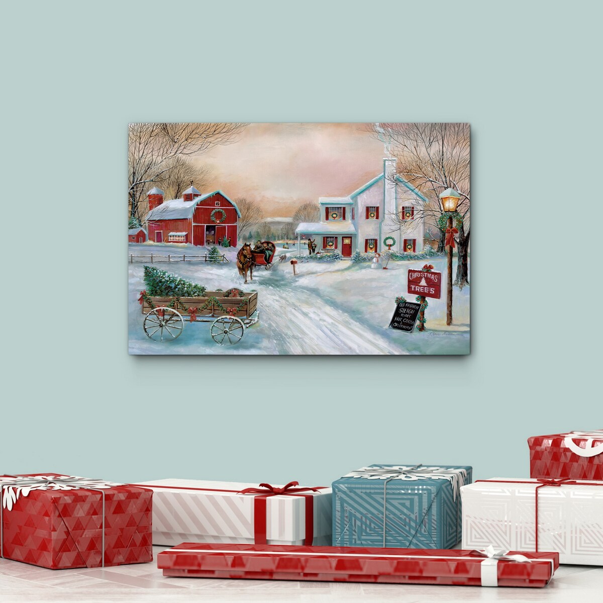 Christmas Tree Farm-Premium Gallery Wrapped Canvas - Ready to Hang