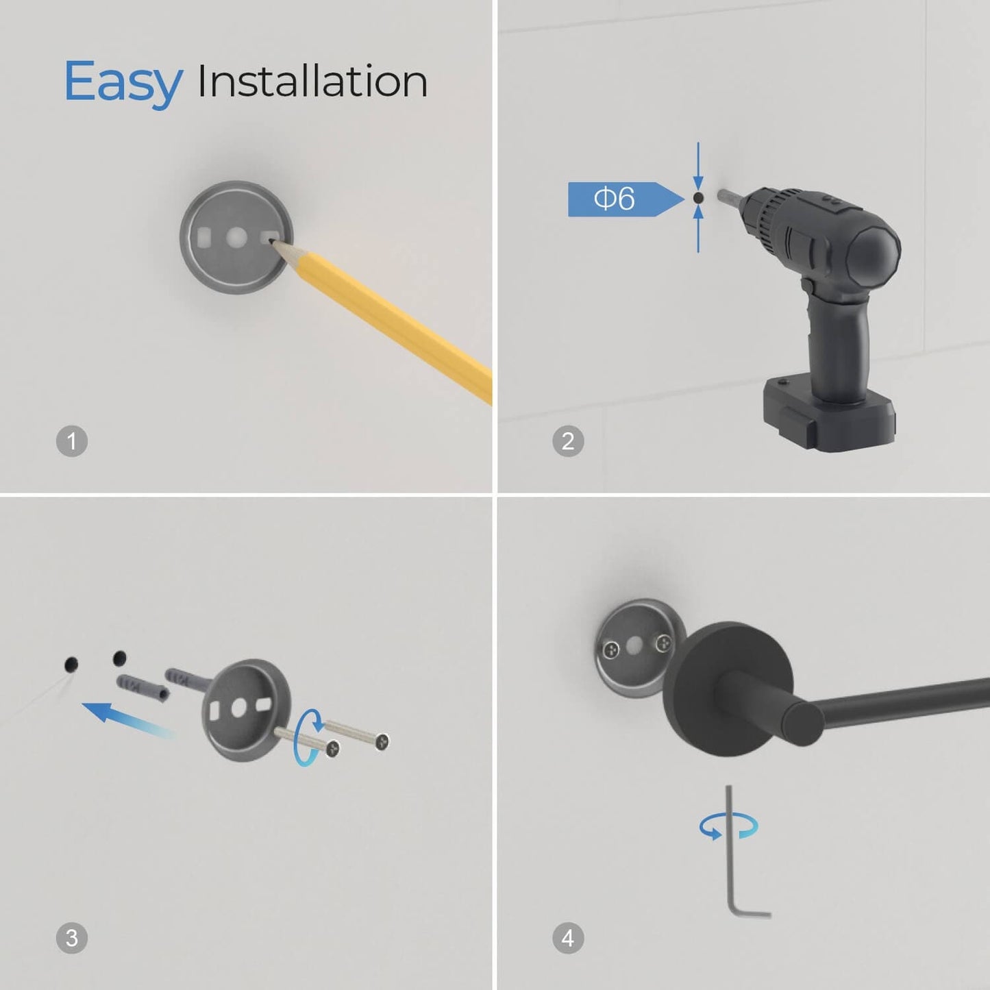Circular Bathroom Toilet Paper Holder