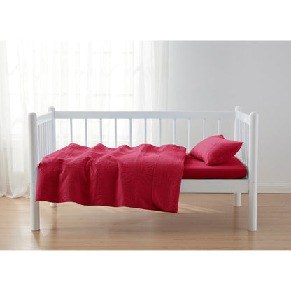 Clara Clark Grid Weave Toddler Bedding Set, 3PC Bedspread Set - All Season Quilted Comforter, Fitted Sheet, and Pillow Sham