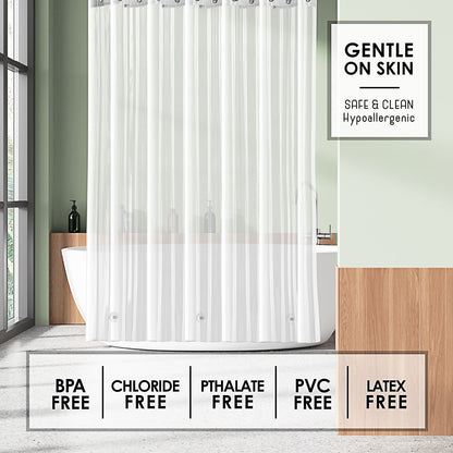 Clara Clark Heavy Duty 5G Thick Scum Resistant Shower Curtain Liner