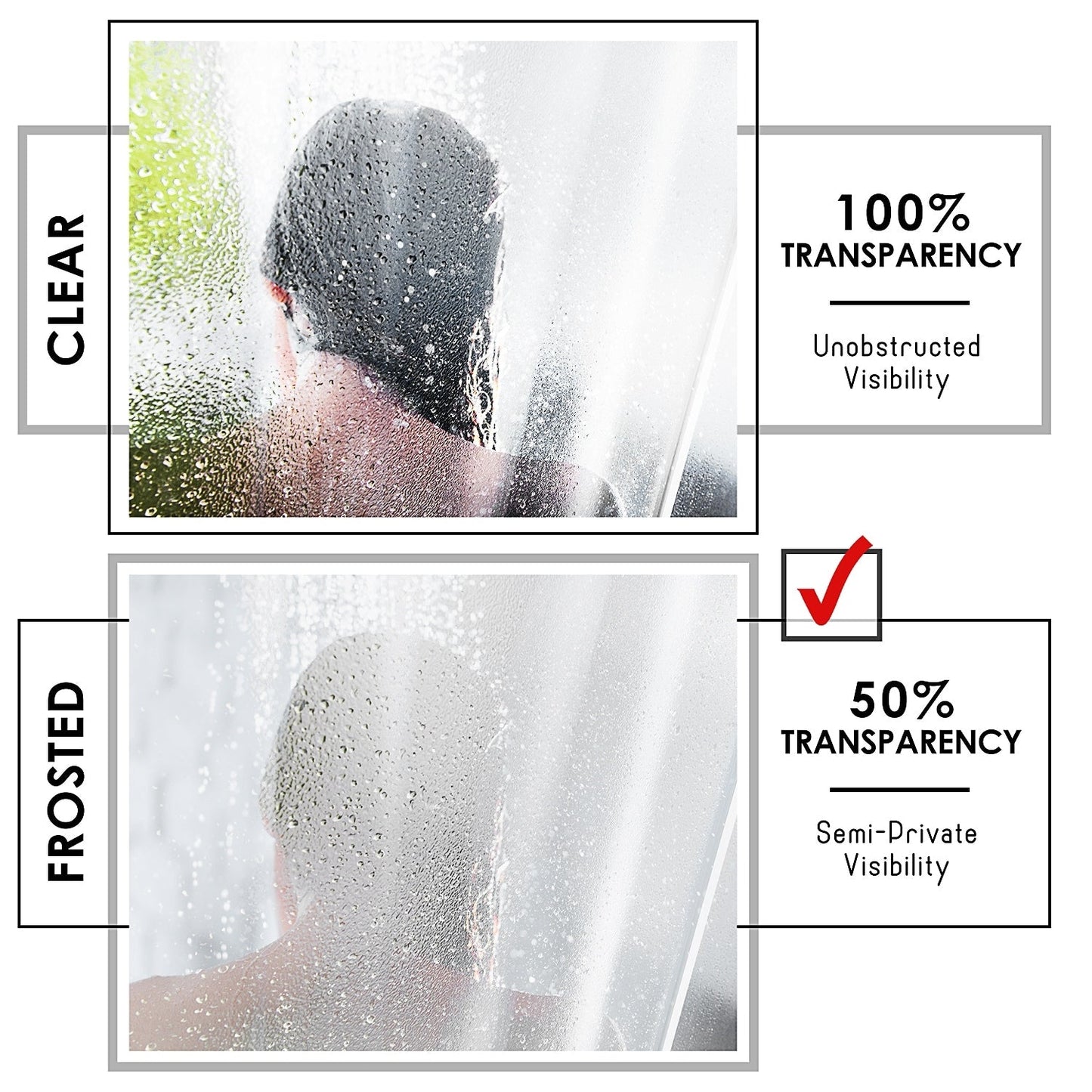 Clara Clark Heavy Duty 5G Thick Scum Resistant Shower Curtain Liner