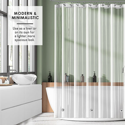 Clara Clark Heavy Duty 5G Thick Scum Resistant Shower Curtain Liner