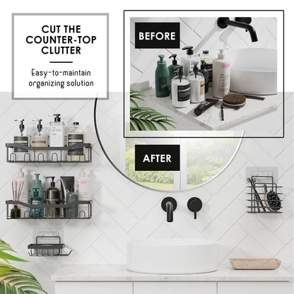 Clara Clark Shower Caddy Adhesive Shower Organizer